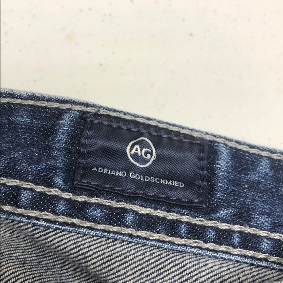 AG Adriano Goldschmied Medium Blue Straight Leg Jeans - Picture 2 of 12